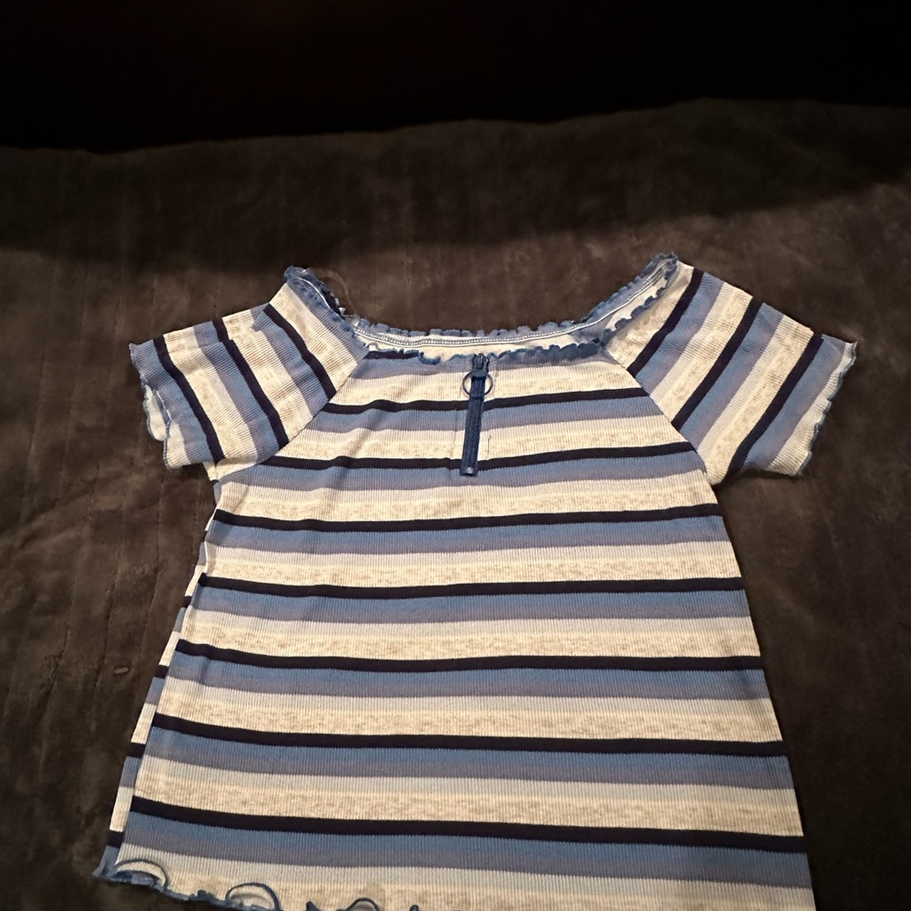 Justice for girls top with partial zipper size 14/16